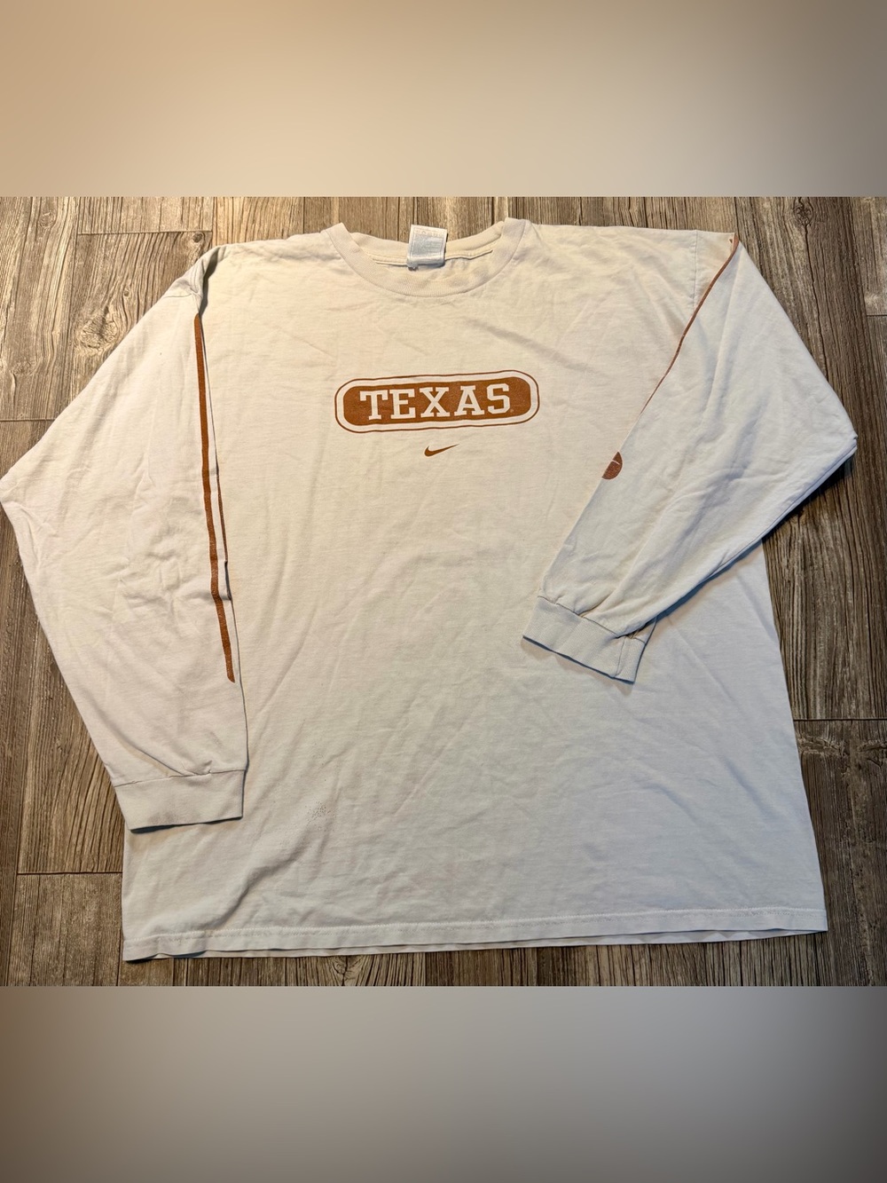 vintage Nike Texas Longhorns white longsleeve Sz XL